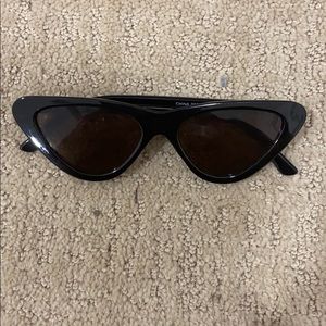 Black cat eye sunglasses